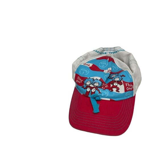 THING ONE THING TWO Hat Trucker Red Cap Universal Studios Kids Hat RARE - Picture 1 of 13